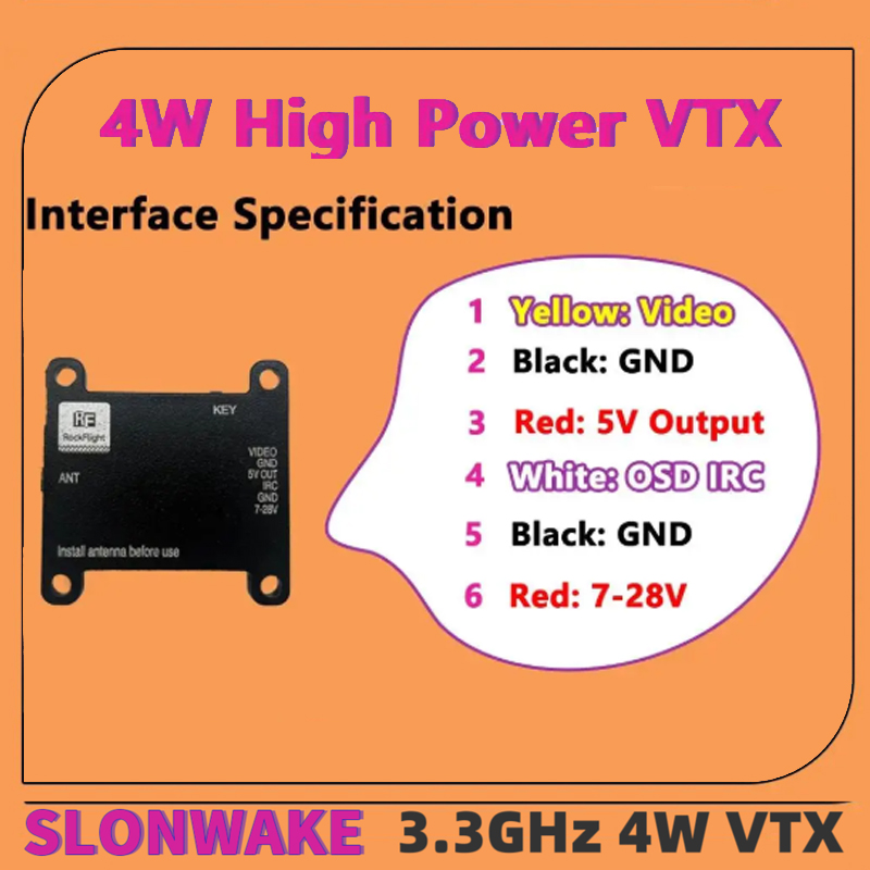 Transmisor de Video VTX SLONWA - Fpv Drone Receiver reseña y precio
